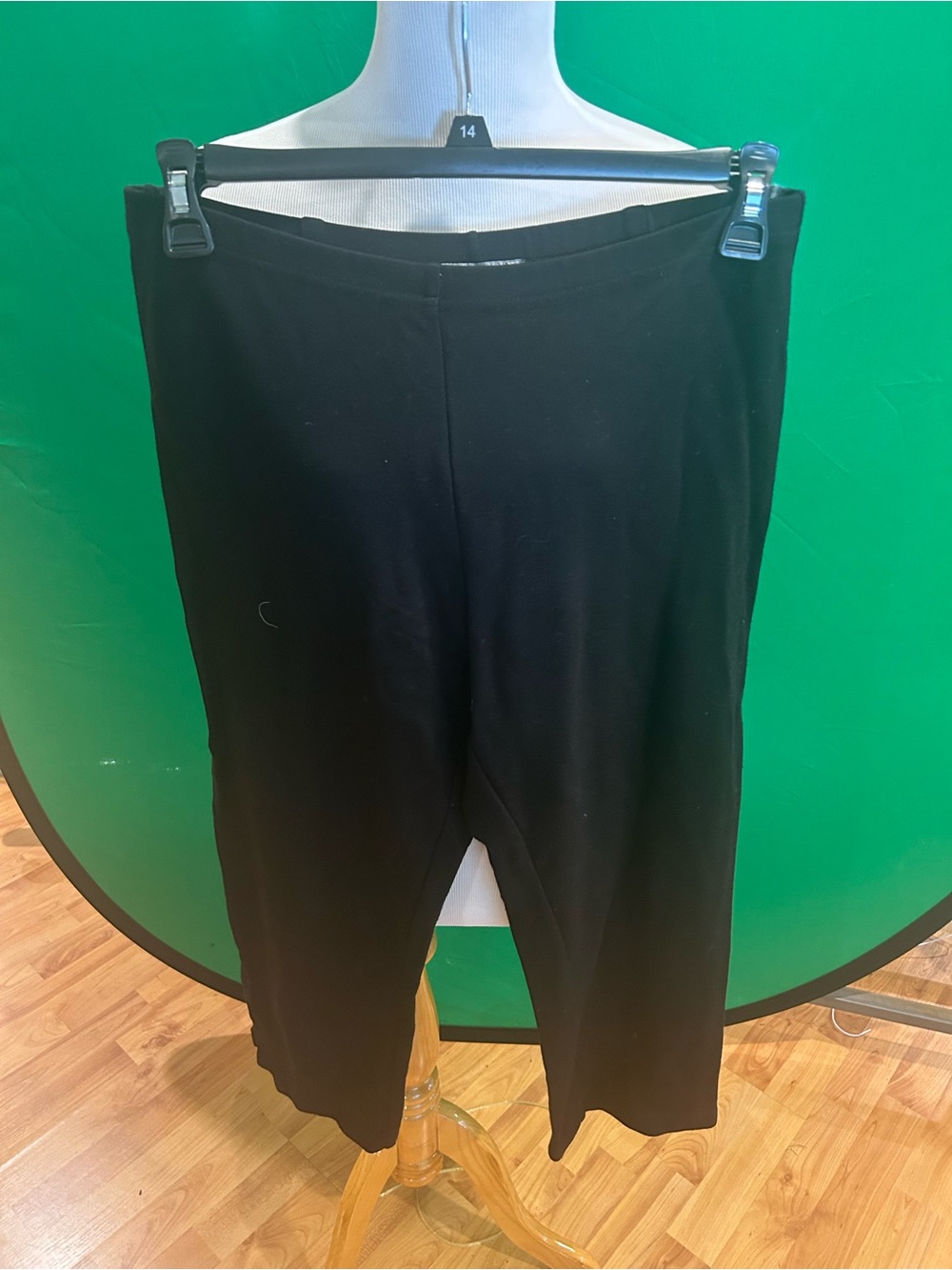 Silver knit Black Pants with Silver Label